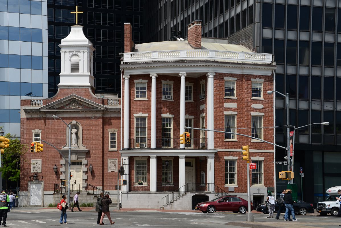 28-01 Elizabeth Ann Seton Church Is A Shrine To Americas First Native-born Saint With James Watson House Next To Battery Park In New York Financial District